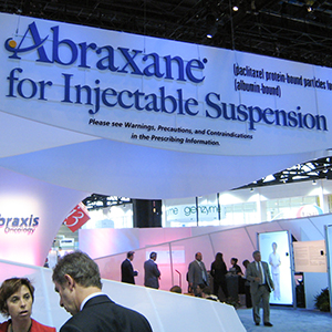 Abraxane pharmaceutical convention trade-show booth